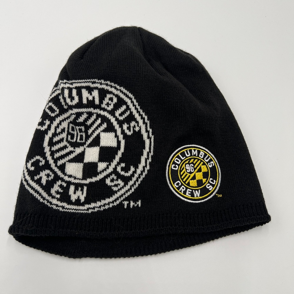 Adidas Columbus Crew SC‎ 96 Black Knit Beanie One Size Fits All MLS
